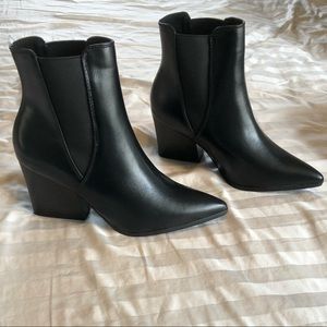 Black ankle booties